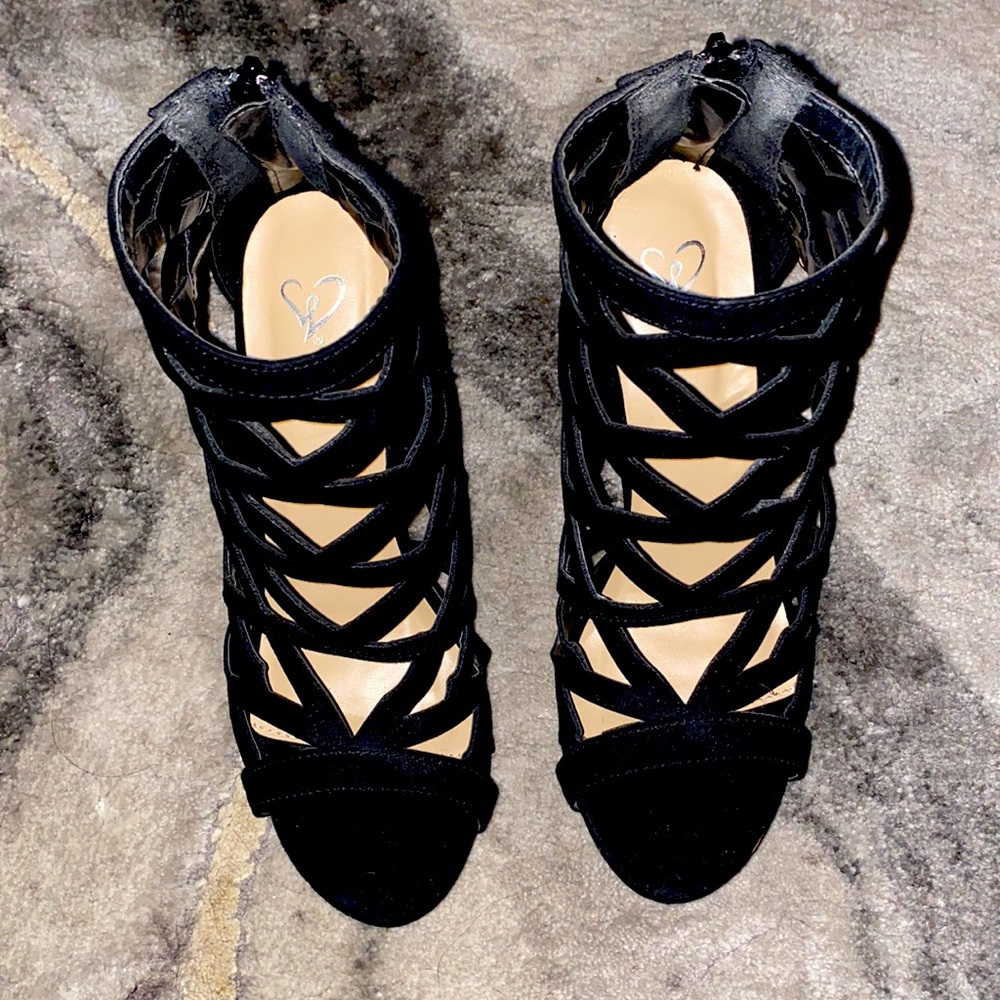 Strappy heels
